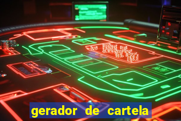 gerador de cartela de bingo