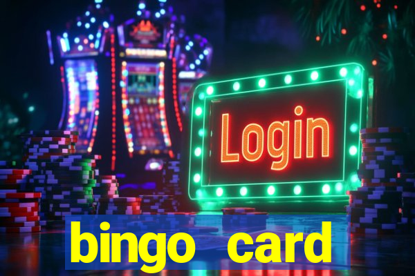 bingo card generator with pictures