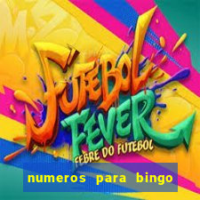 numeros para bingo de 1 a 90