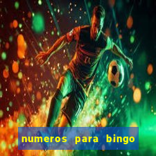 numeros para bingo de 1 a 90